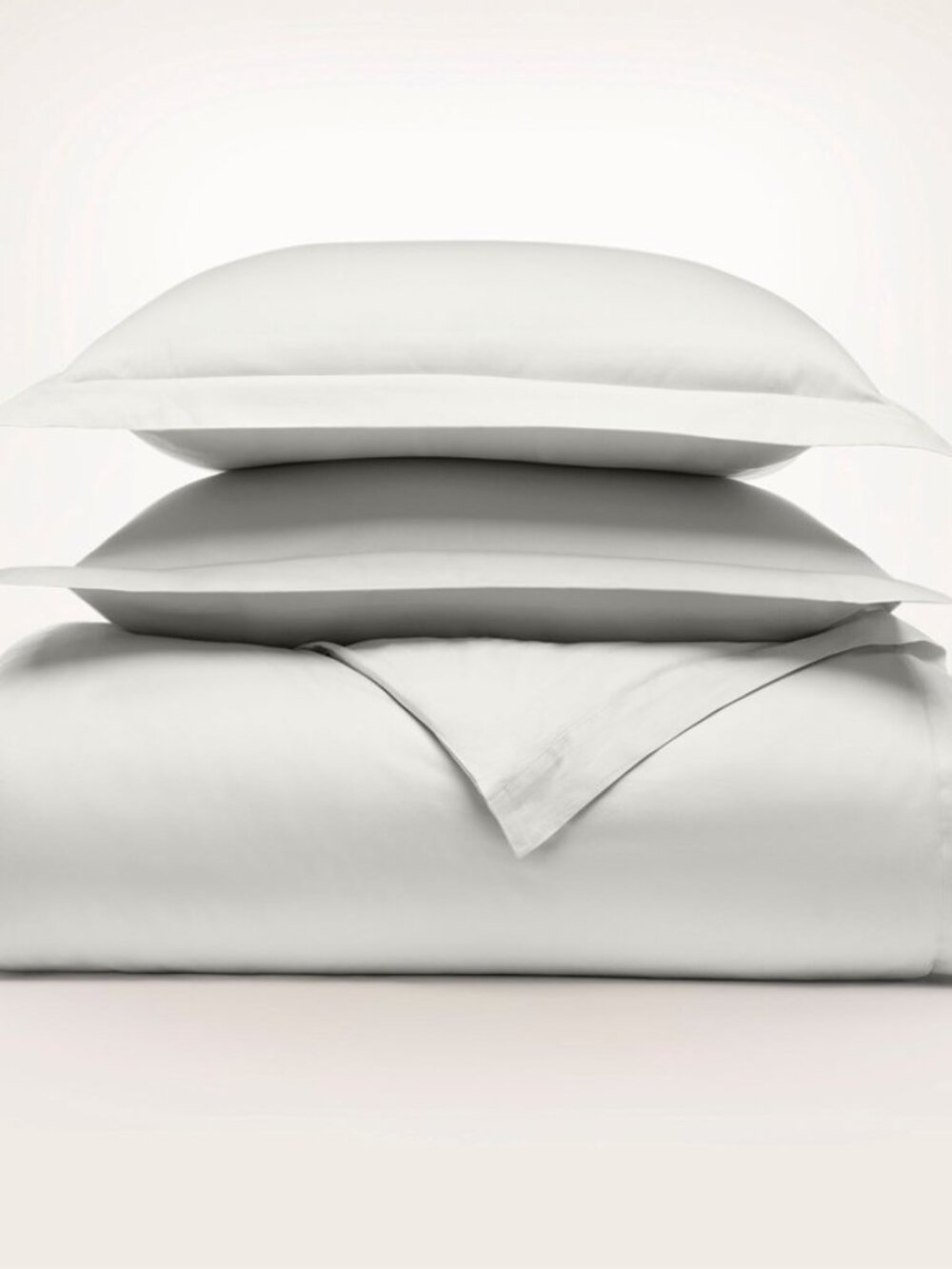 Boll & Branch Full/Queen MIST Signature Hemmed Duvet Cover Set